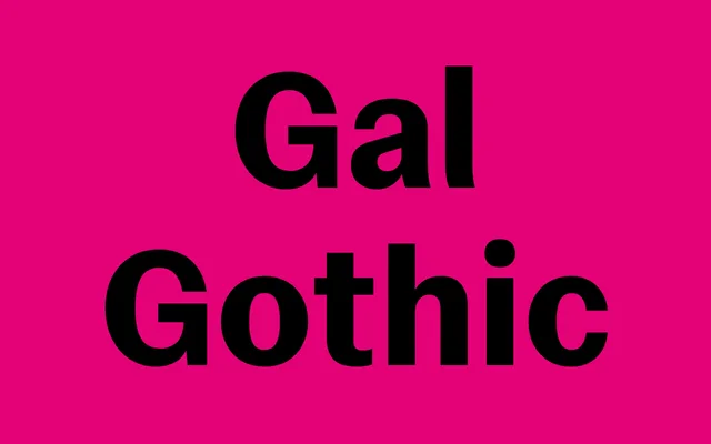 Gal Gothic specimen from Blackletra