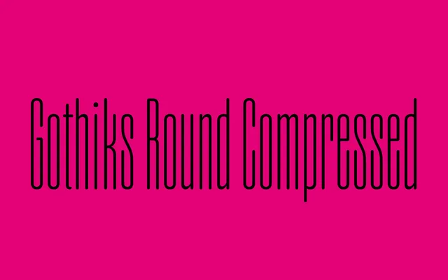 Gothiks Round Compressed specimen from Blackletra