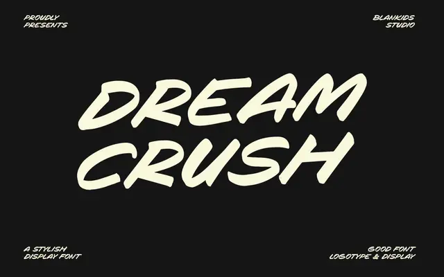 Dream Crush specimen from Blankids