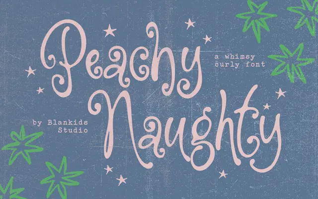Peachy Naughty specimen from Blankids