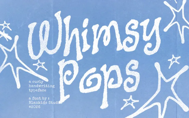 Whimsy Pops specimen from Blankids