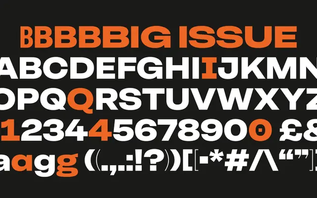Big Issue specimen from Blast Foundry
