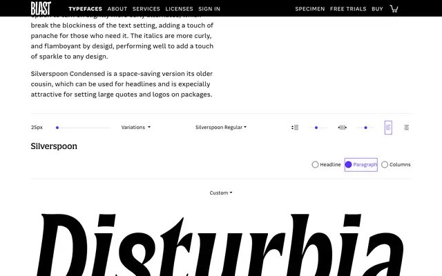 Silverspoon specimen from Blast Foundry