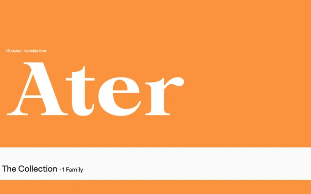 Ater specimen from Blaze Type