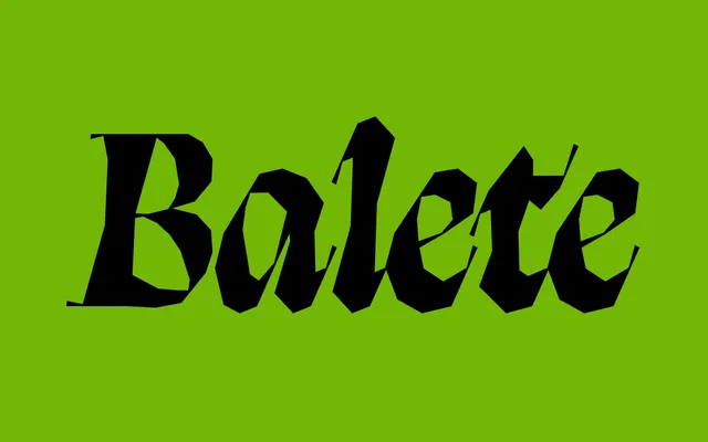 Balete specimen from Blaze Type