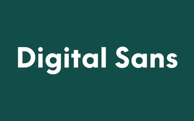 Digital Sans specimen from Blaze Type