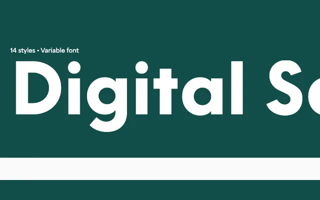 Digital Sans specimen from Blaze Type