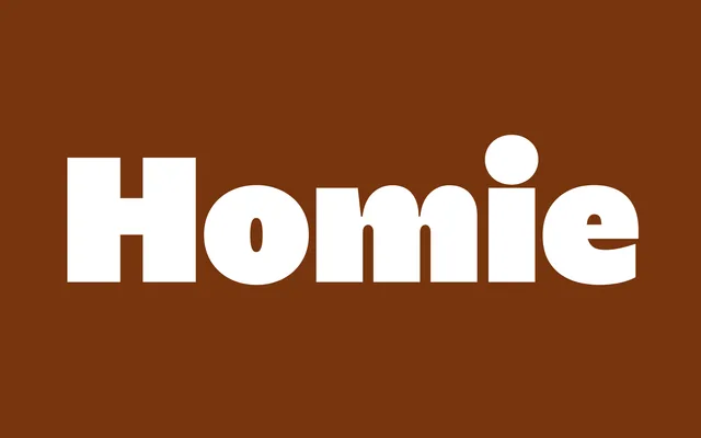 Homie specimen from Blaze Type