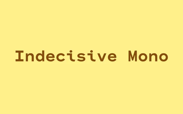 Indecisive Mono specimen from Blaze Type