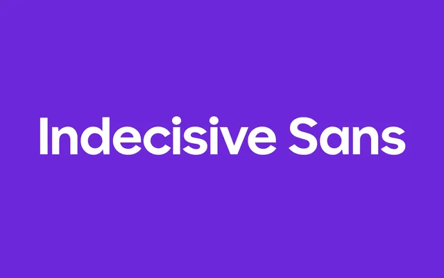 Indecisive Sans specimen from Blaze Type