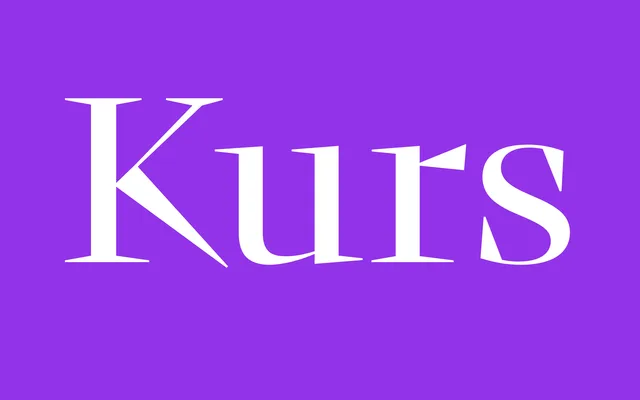 Kurs specimen from Blaze Type