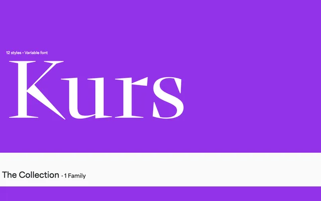 Kurs specimen from Blaze Type