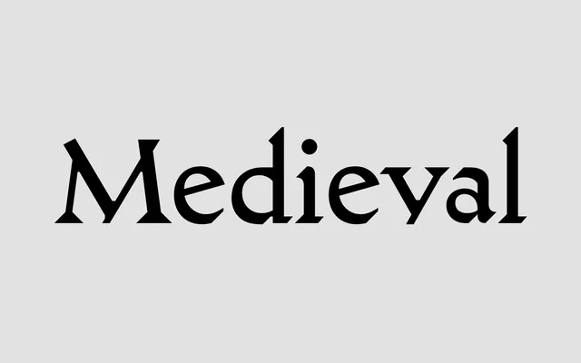Medieval specimen from Blaze Type