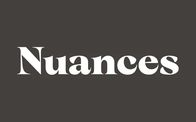 Nuances specimen from Blaze Type