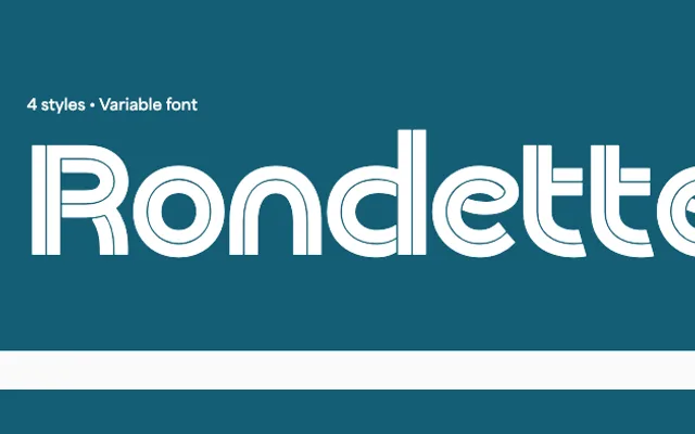 Rondette specimen from Blaze Type