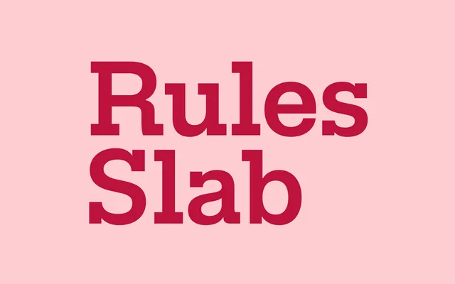 Rules Slab specimen from Blaze Type