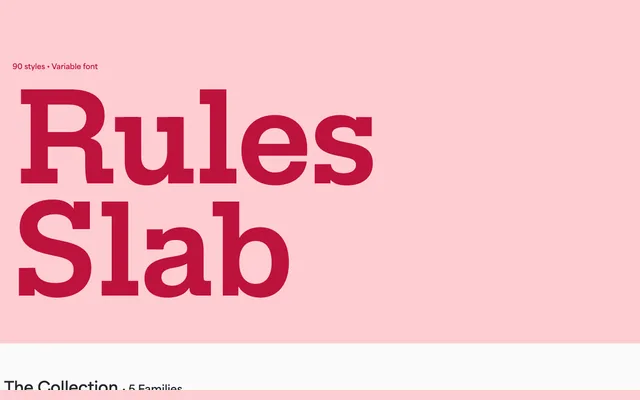 Rules Slab specimen from Blaze Type