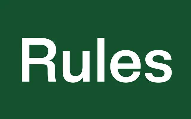 Rules specimen from Blaze Type