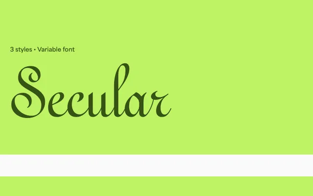 Secular specimen from Blaze Type