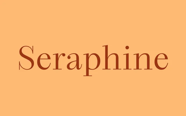 Seraphine specimen from Blaze Type