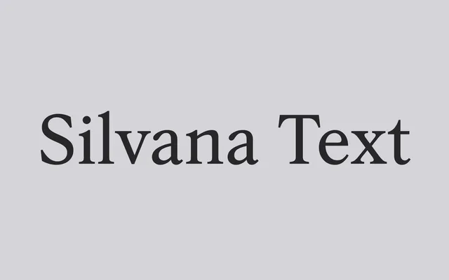 Silvana Text specimen from Blaze Type