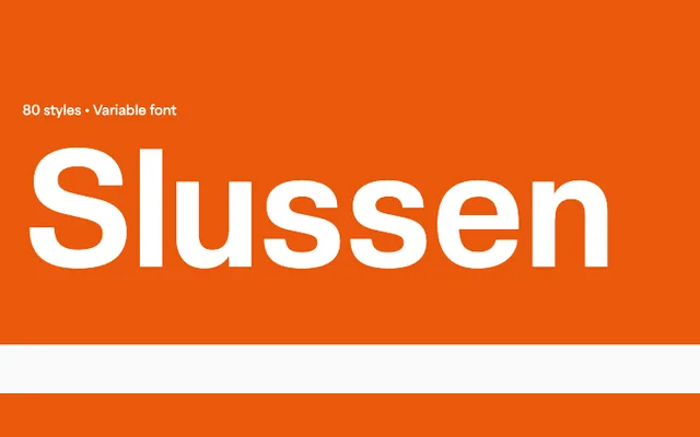 Slussen specimen from Blaze Type