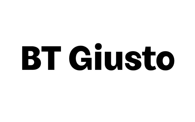 BT Giusto specimen from Bleifrei Type