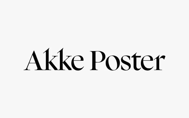Akke Poster specimen from Bloom Type