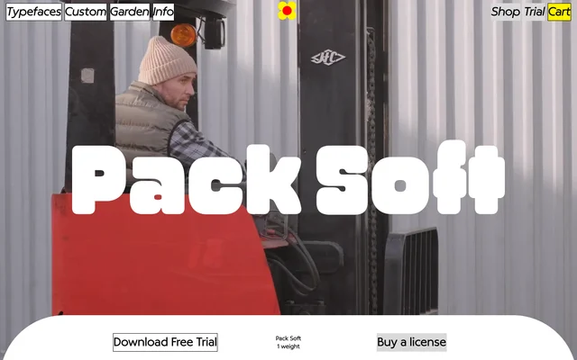 Pack Soft specimen from Bloom Type