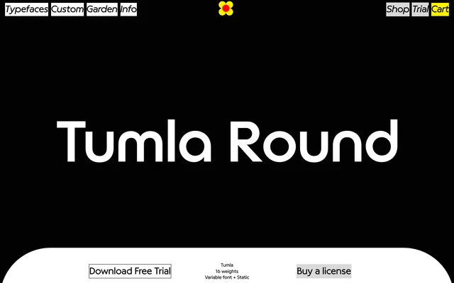 Tumla Round specimen from Bloom Type