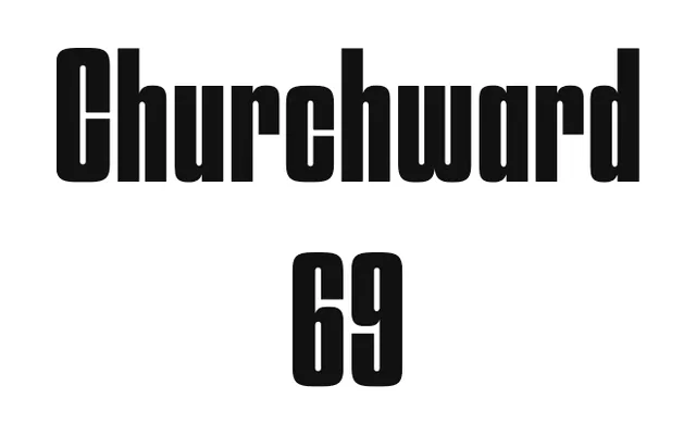 Churchward 69 Family specimen from BluHead Studio