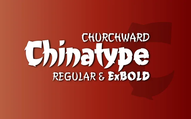 Churchward Chinatype specimen from BluHead Studio