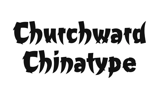 Churchward Chinatype specimen from BluHead Studio