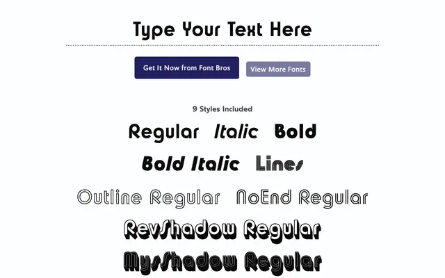 Churchward Design specimen from BluHead Studio