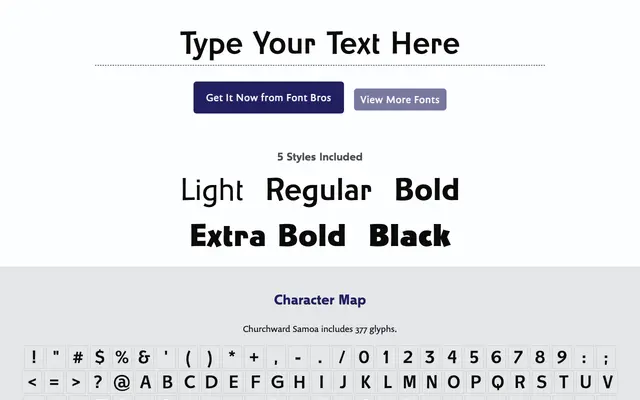 Churchward Samoa specimen from BluHead Studio