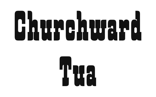 Churchward Tua specimen from BluHead Studio