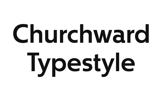 Churchward Typestyle specimen from BluHead Studio