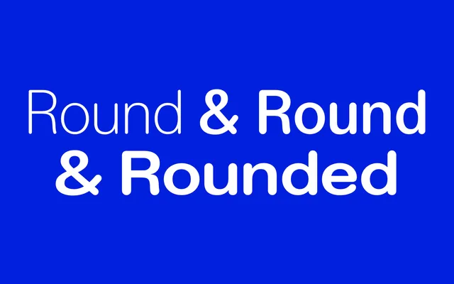 Lars Rounded specimen from Bold Decisions