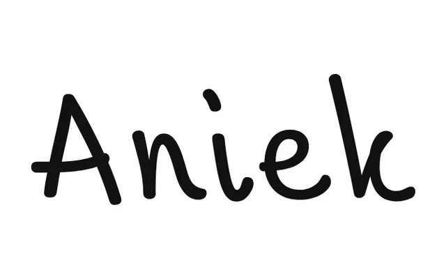 Aniek specimen from Bold Monday
