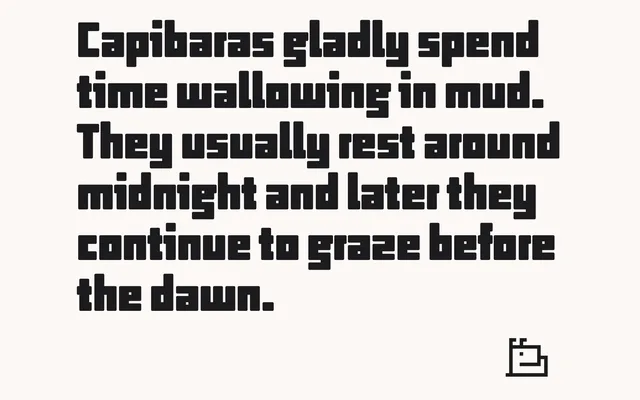 Capibara specimen from Bold Monday