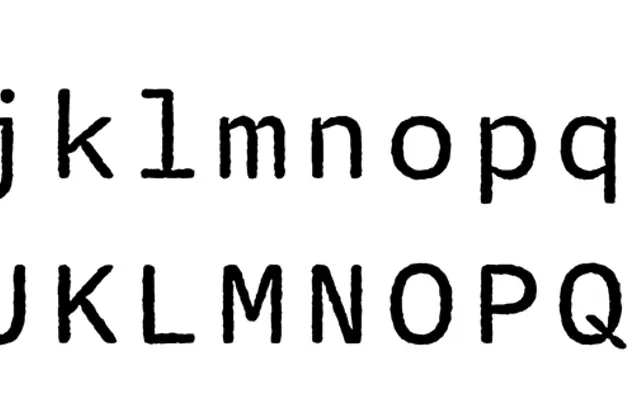 Nitti Typewriter specimen from Bold Monday