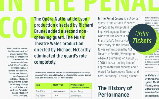 Panno Text specimen from Bold Monday