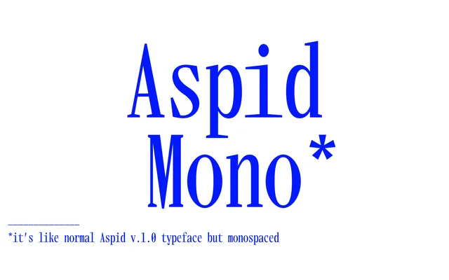Aspid Mono specimen from Bolditalic