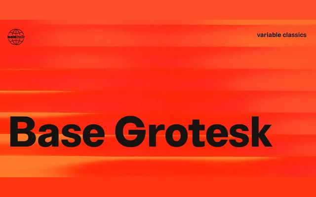 Base Grotesk specimen from Bolditalic