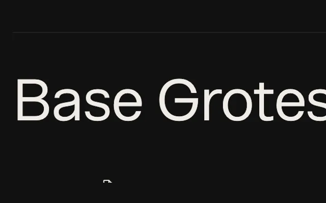 Base Grotesk specimen from Bolditalic