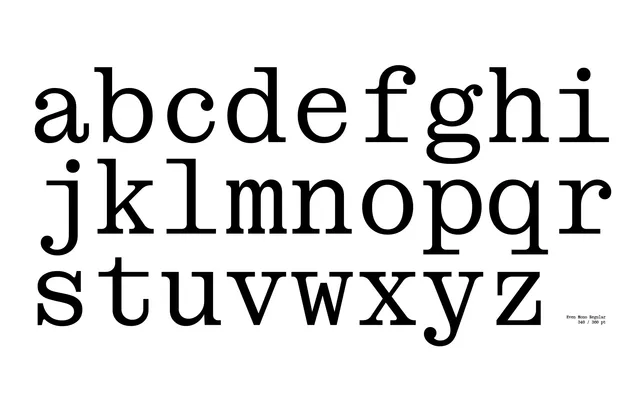 Even Mono specimen from Bolditalic
