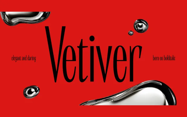 Vetiver Serif specimen from Bolditalic