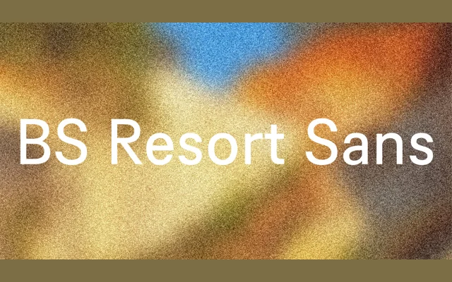 BS Resort Sans specimen from Bolid System
