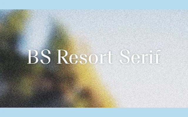 BS Resort Serif specimen from Bolid System