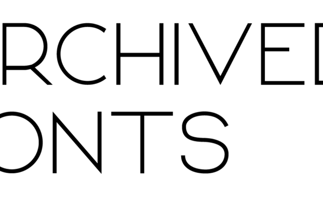 Archived Fonts specimen from Bonez Designz